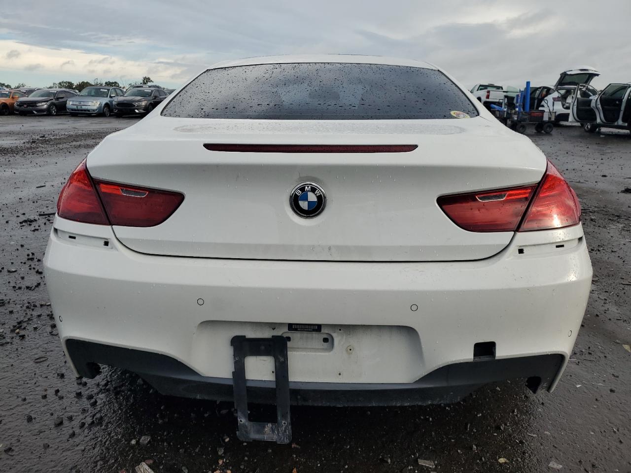 2015 Bmw 650 I White vin: WBAYM9C56FD248366
