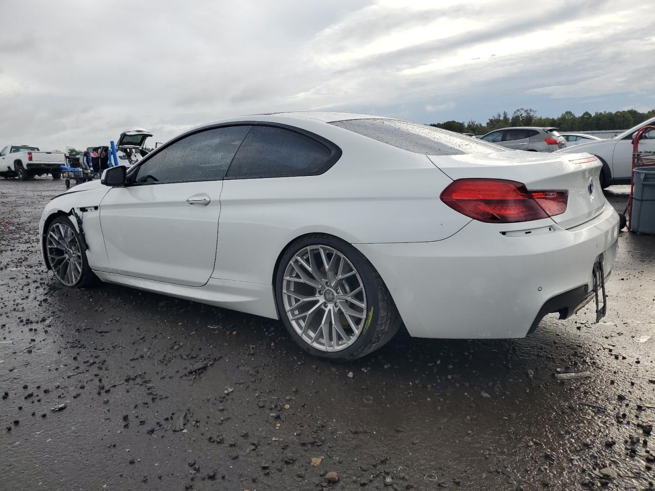 2015 Bmw 650 I White vin: WBAYM9C56FD248366