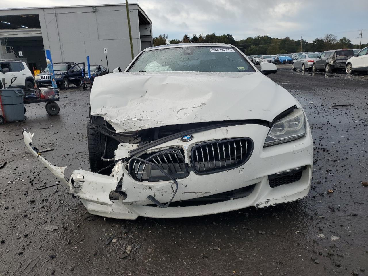 2015 Bmw 650 I White vin: WBAYM9C56FD248366