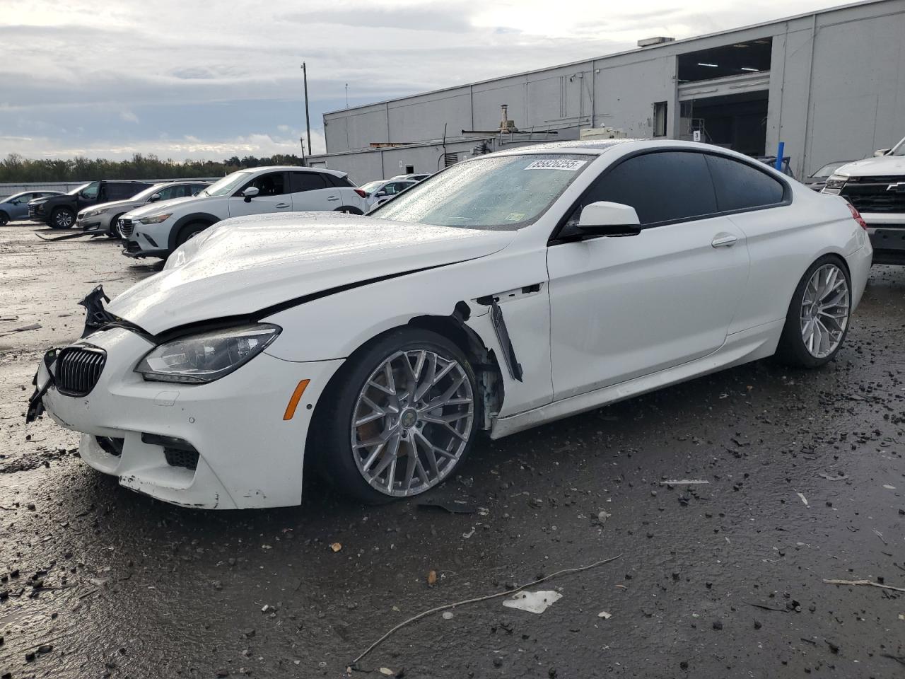 2015 Bmw 650 I White vin: WBAYM9C56FD248366