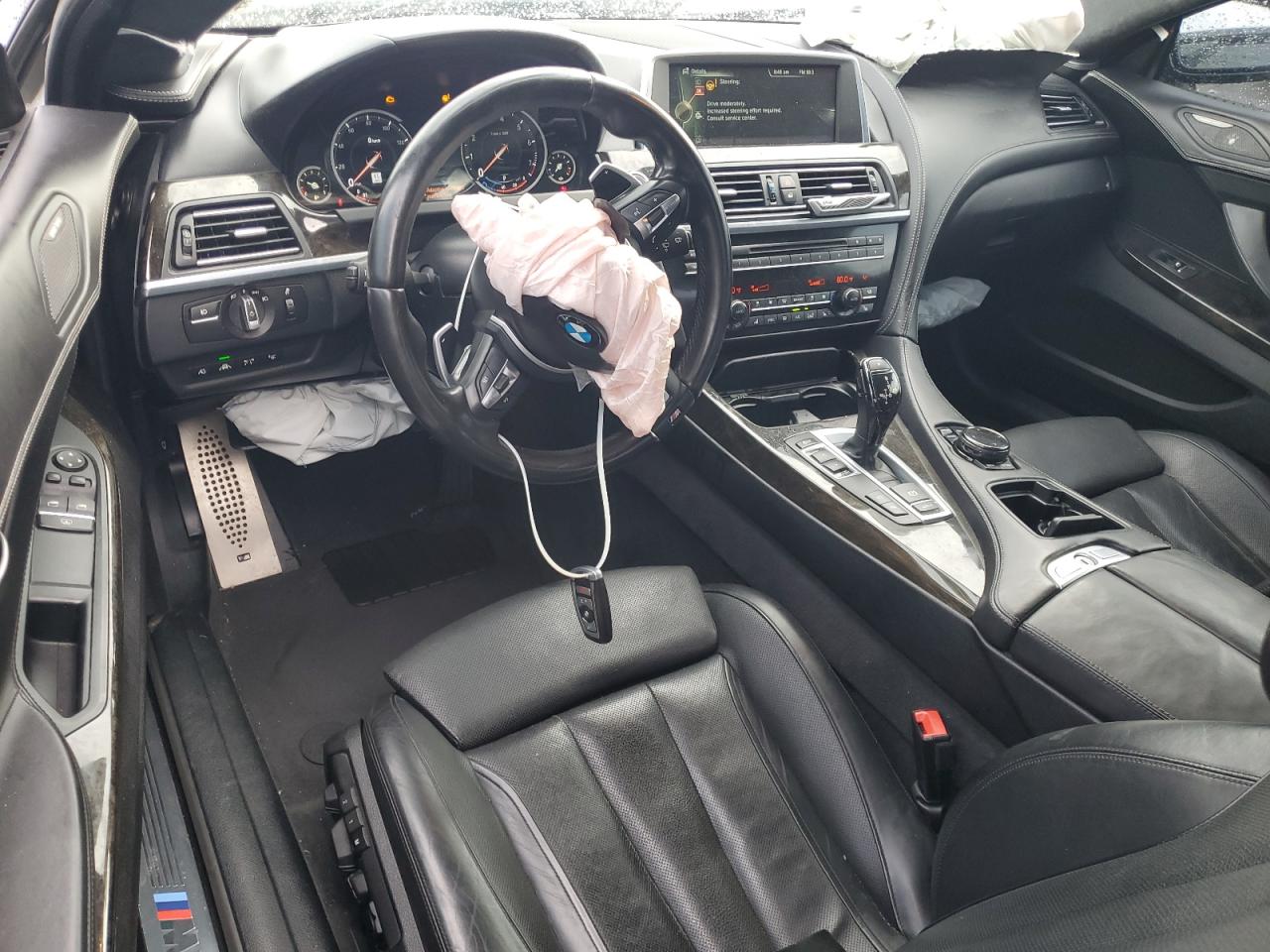 2015 Bmw 650 I White vin: WBAYM9C56FD248366