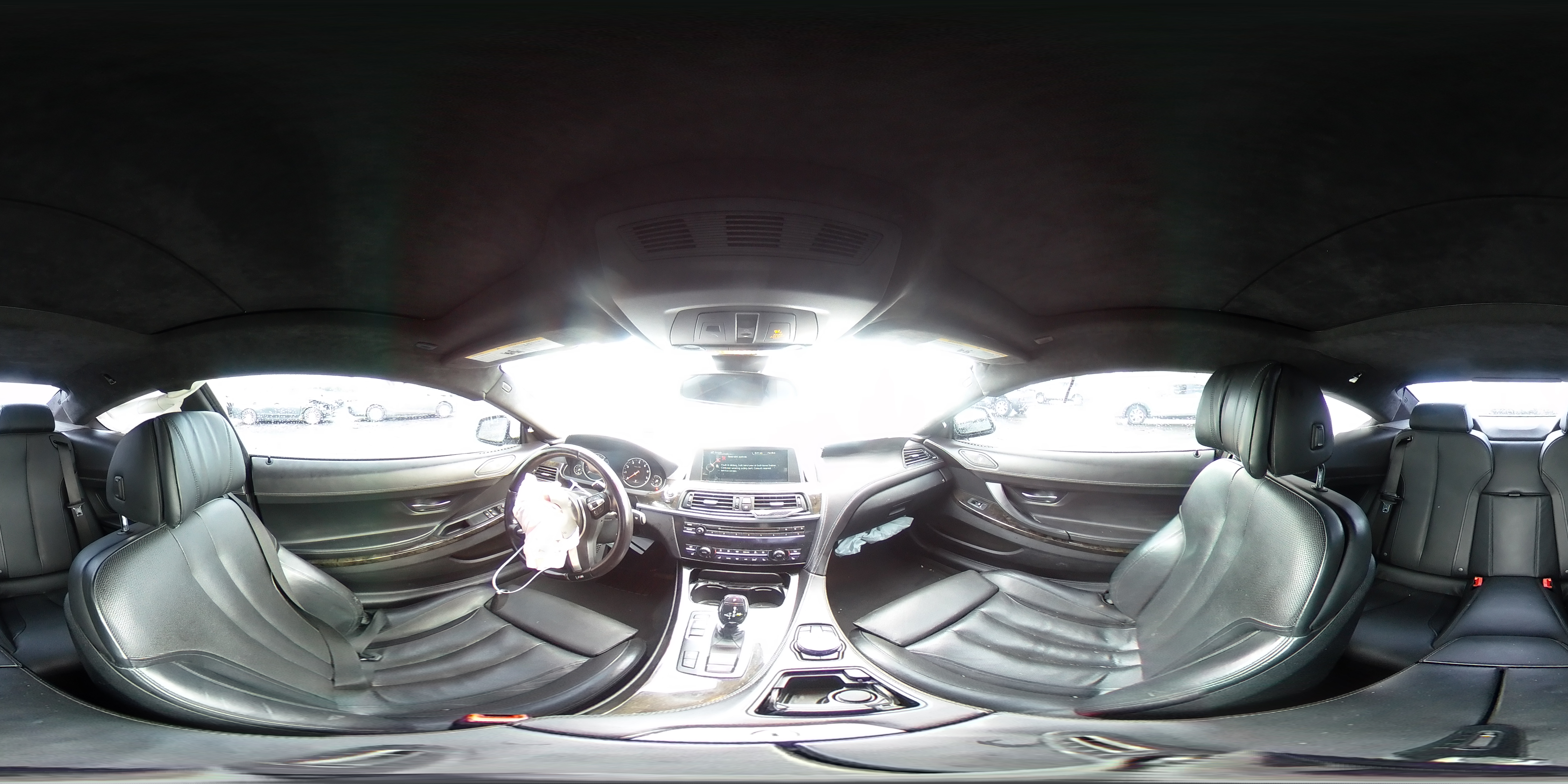 2015 Bmw 650 I White vin: WBAYM9C56FD248366