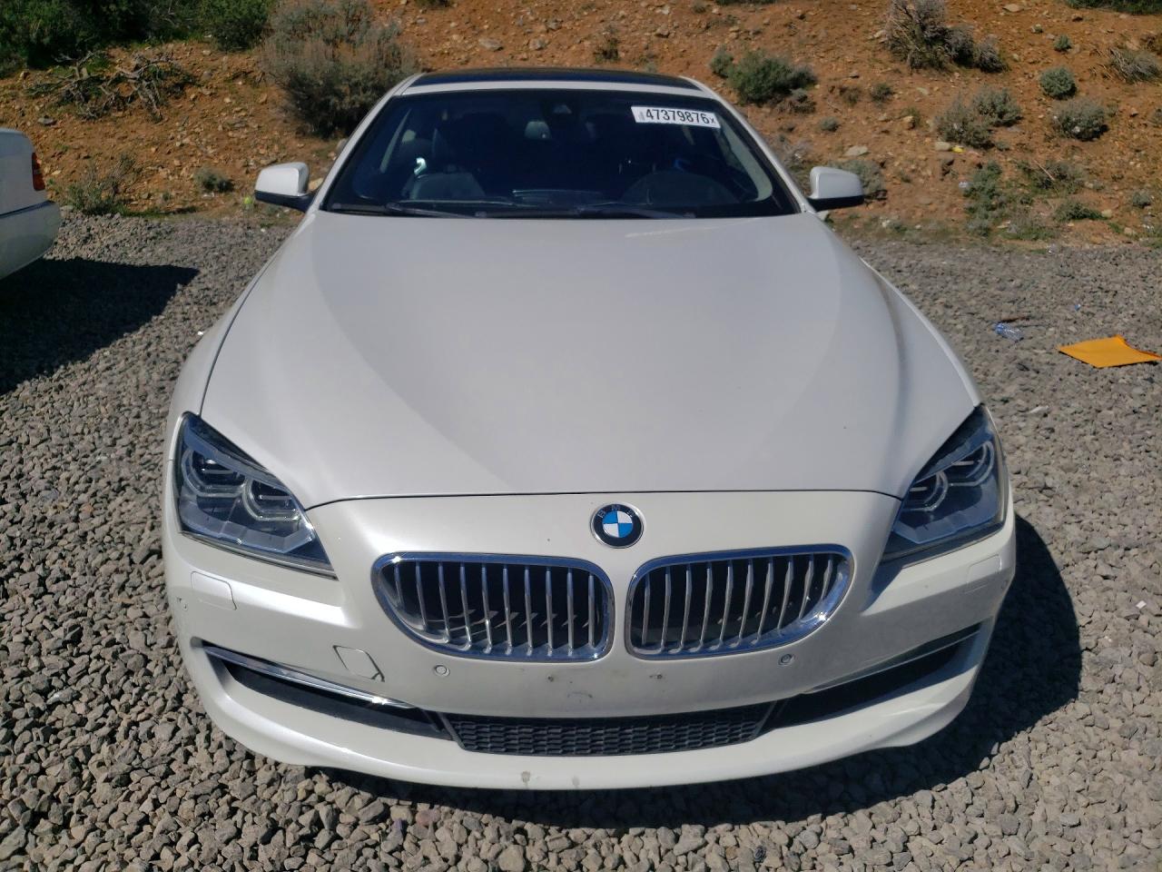 2015 Bmw 650 I White vin: WBAYM9C59FD248359