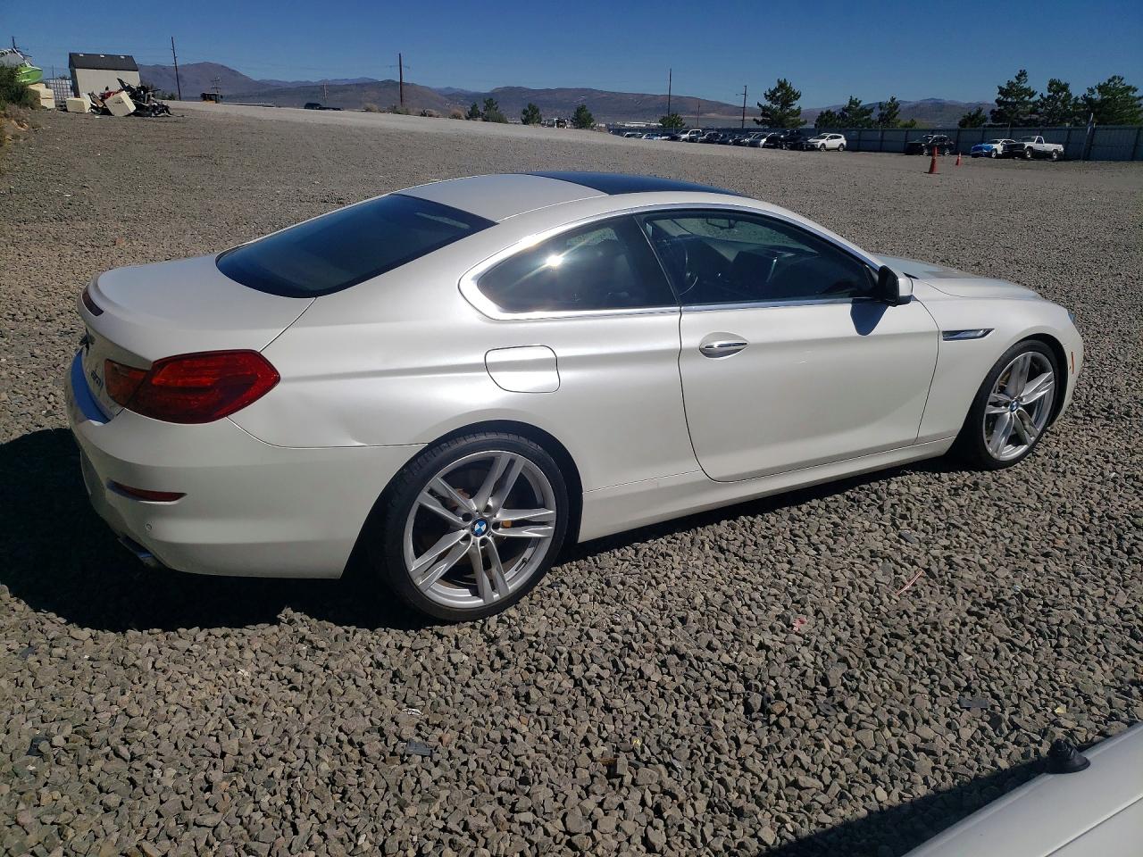 2015 Bmw 650 I White vin: WBAYM9C59FD248359
