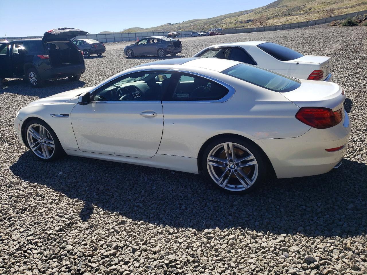 2015 Bmw 650 I White vin: WBAYM9C59FD248359