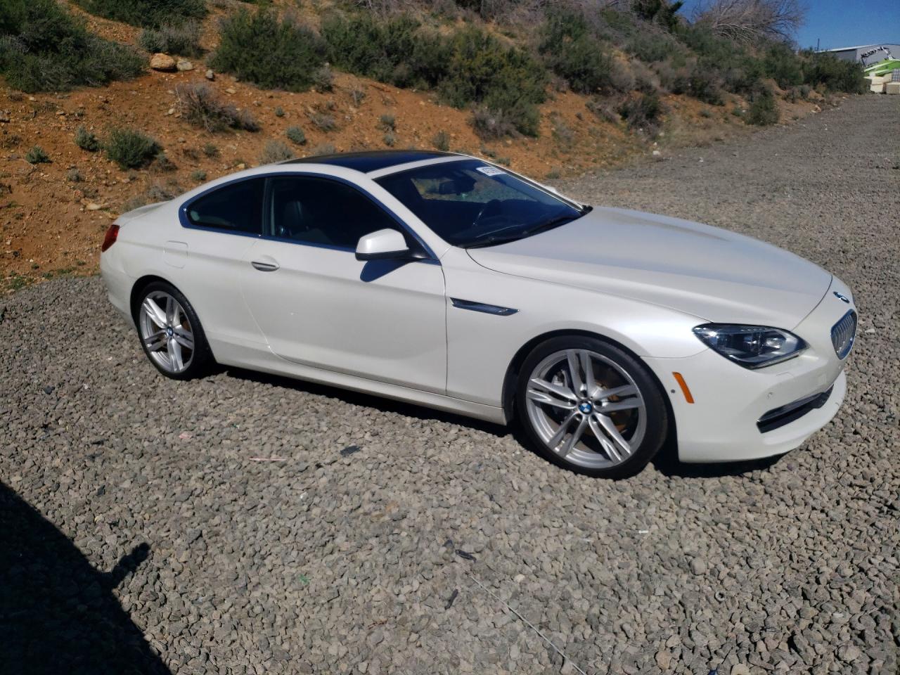 2015 Bmw 650 I White vin: WBAYM9C59FD248359