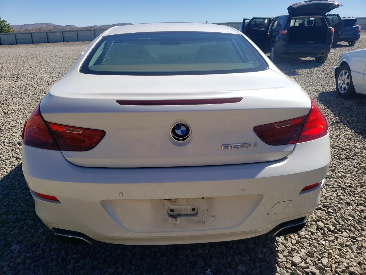 2015 Bmw 650 I White vin: WBAYM9C59FD248359