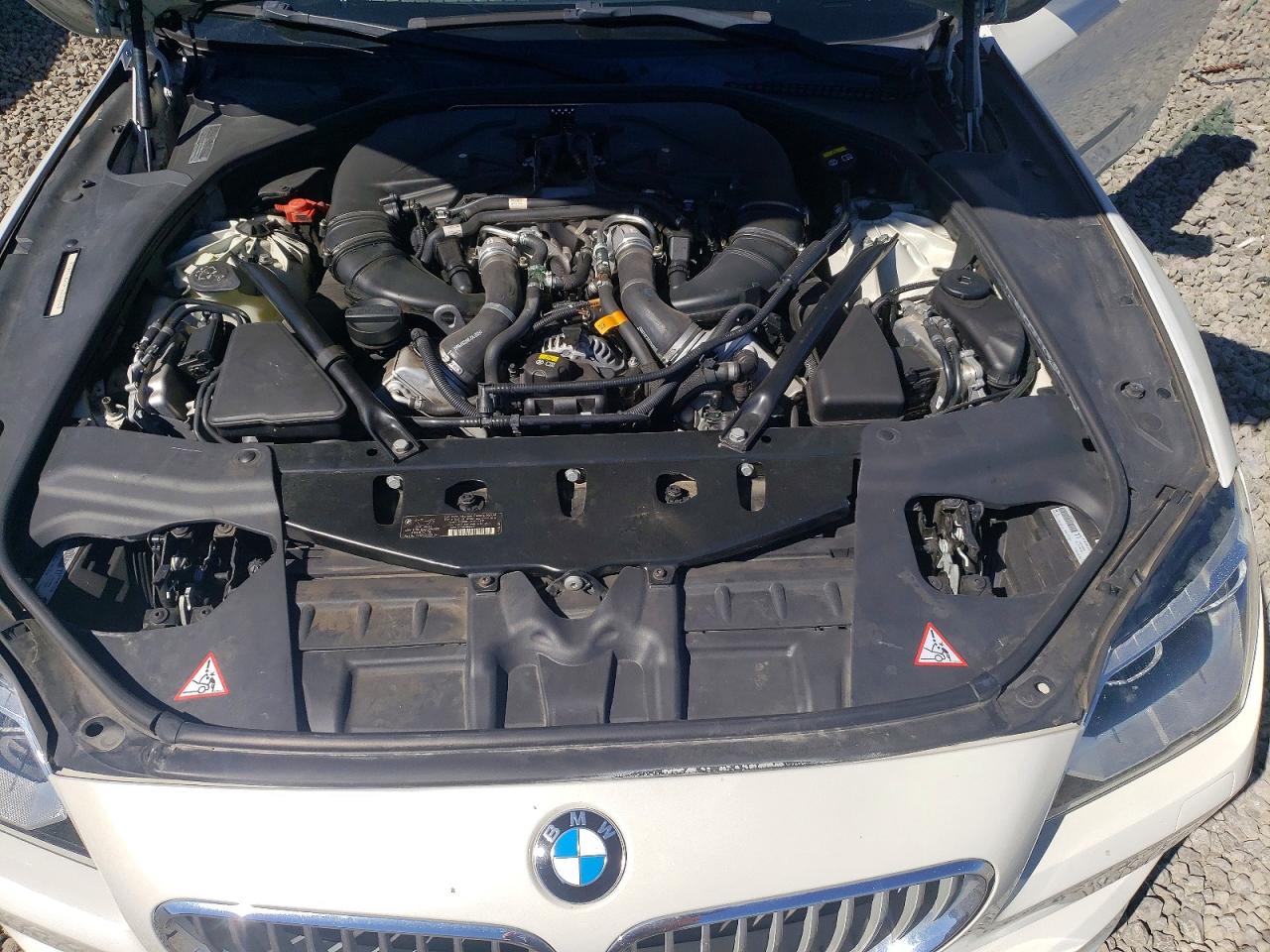 2015 Bmw 650 I White vin: WBAYM9C59FD248359