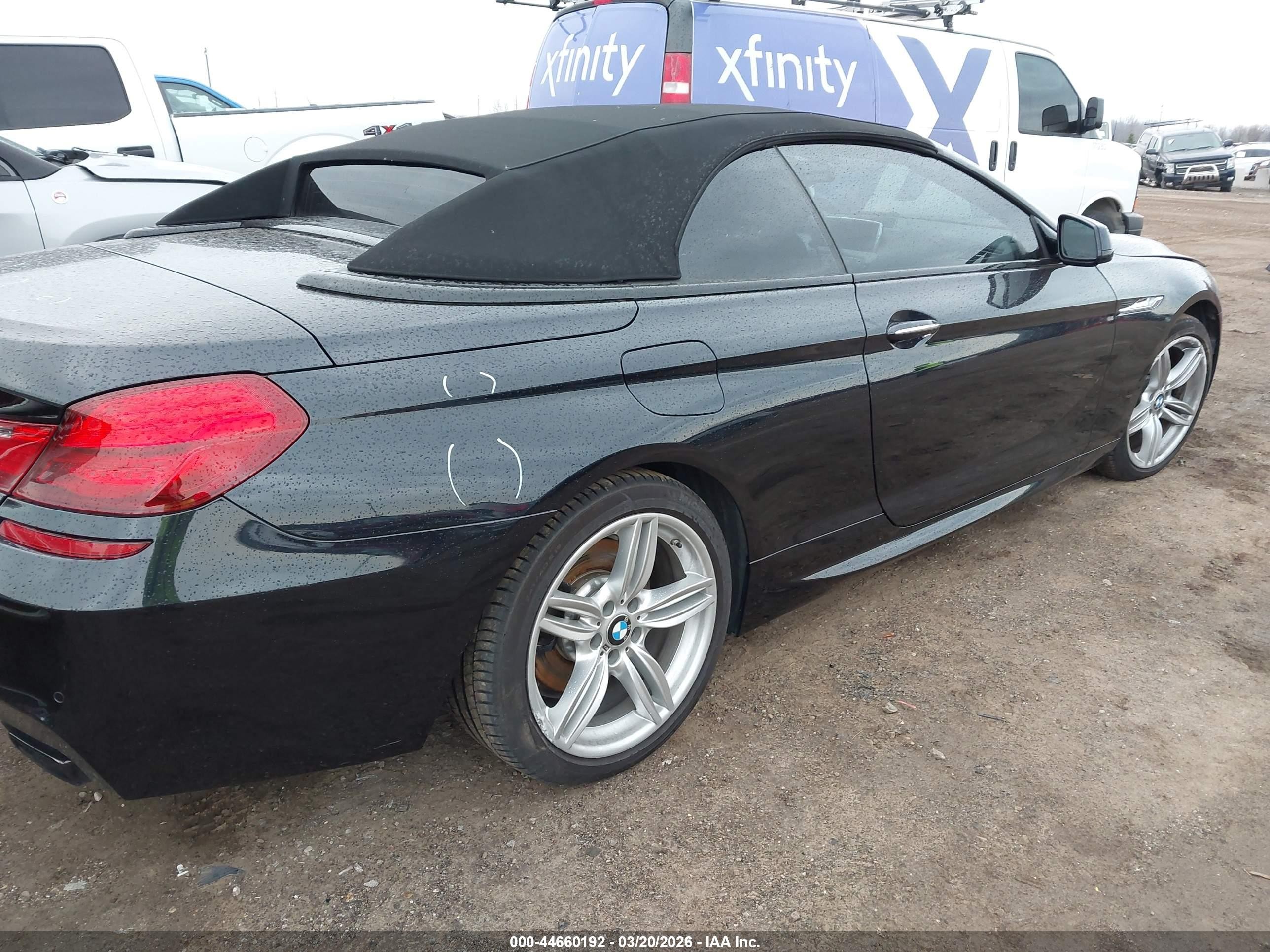 2014 Bmw 650i Xdrive Black vin: WBAYP1C50ED216665