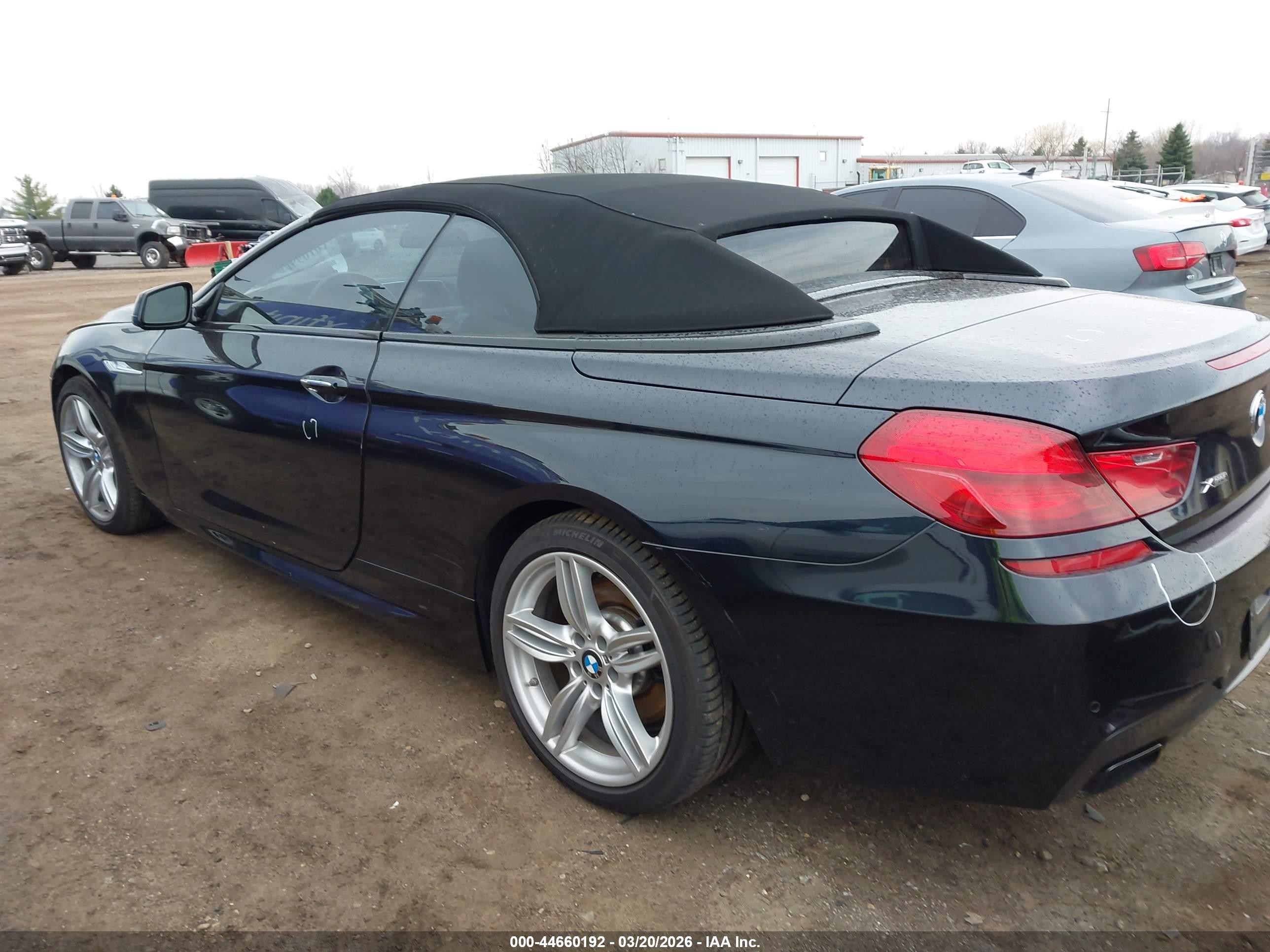 2014 Bmw 650i Xdrive Black vin: WBAYP1C50ED216665