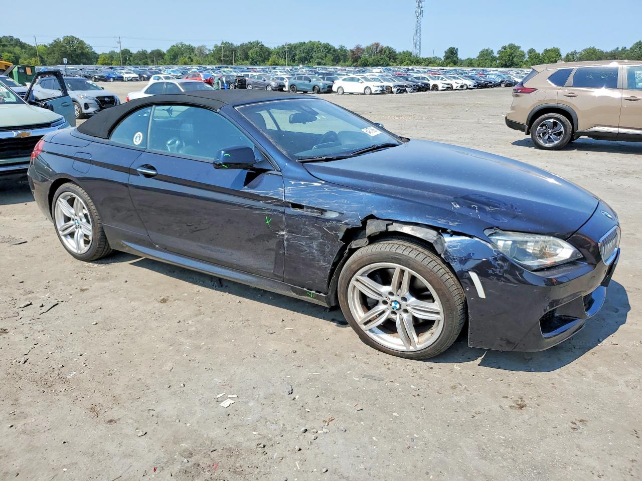 2014 Bmw 650 Xi Black vin: WBAYP1C51ED216593