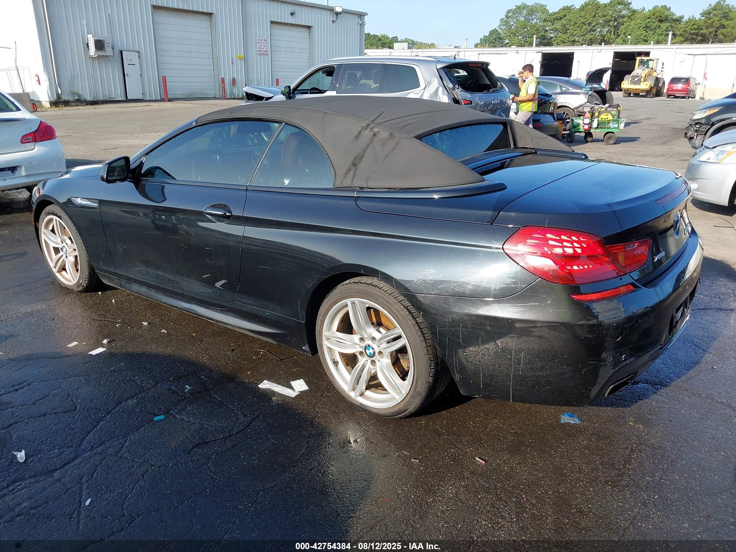 2015 Bmw 650i Xdrive Black vin: WBAYP1C52FD216944