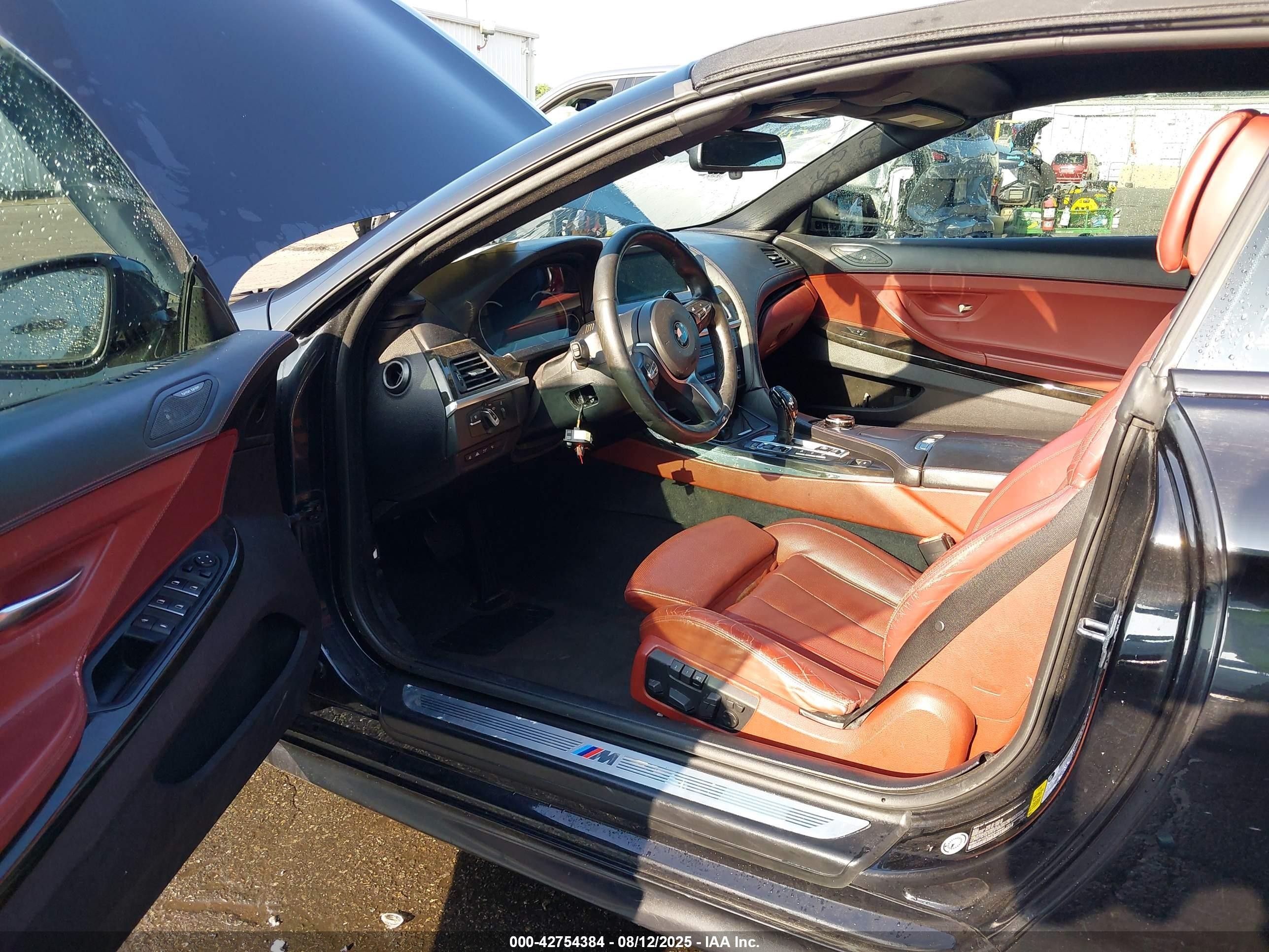 2015 Bmw 650i Xdrive Black vin: WBAYP1C52FD216944