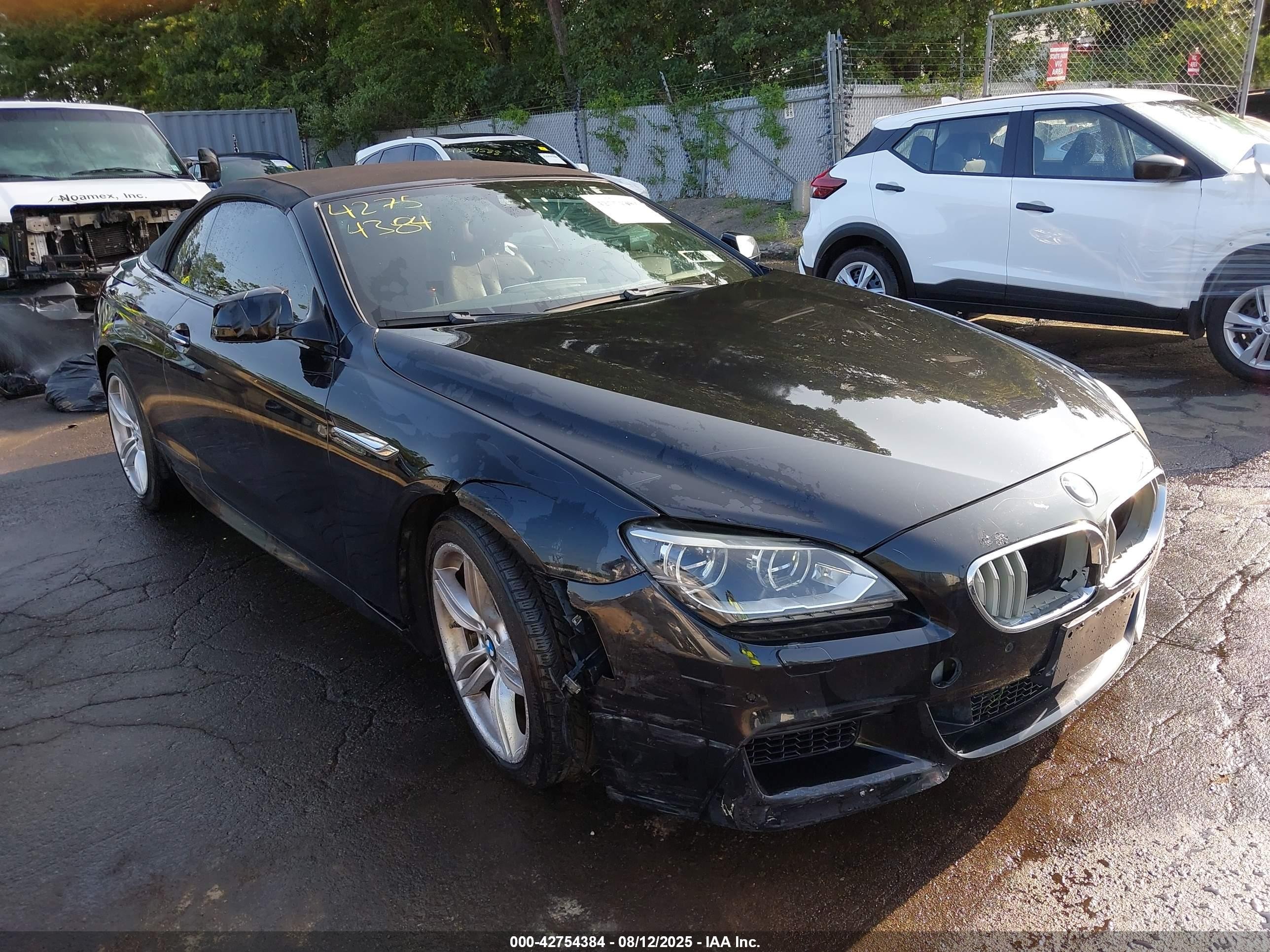 2015 Bmw 650i Xdrive Black vin: WBAYP1C52FD216944