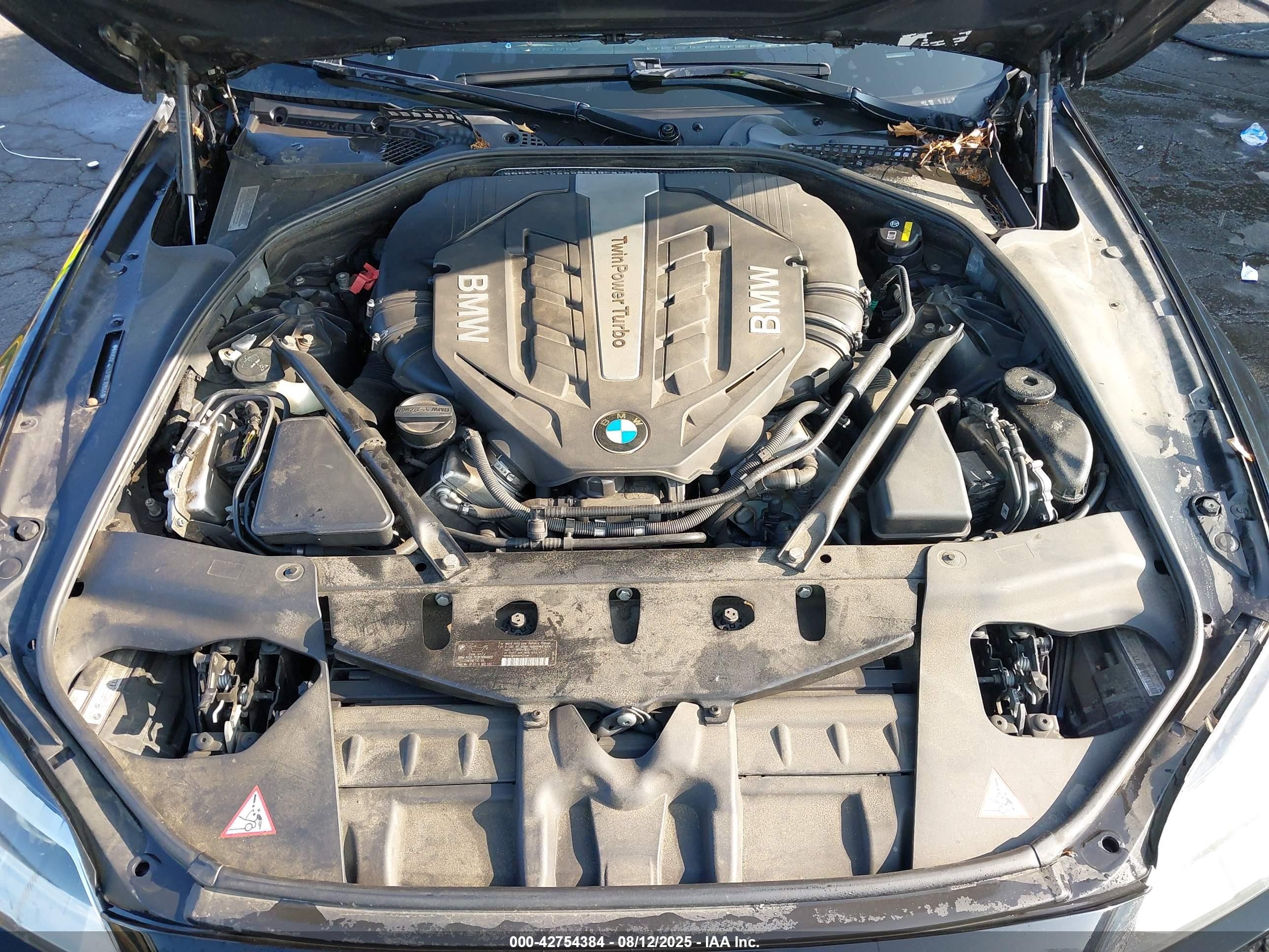 2015 Bmw 650i Xdrive Black vin: WBAYP1C52FD216944