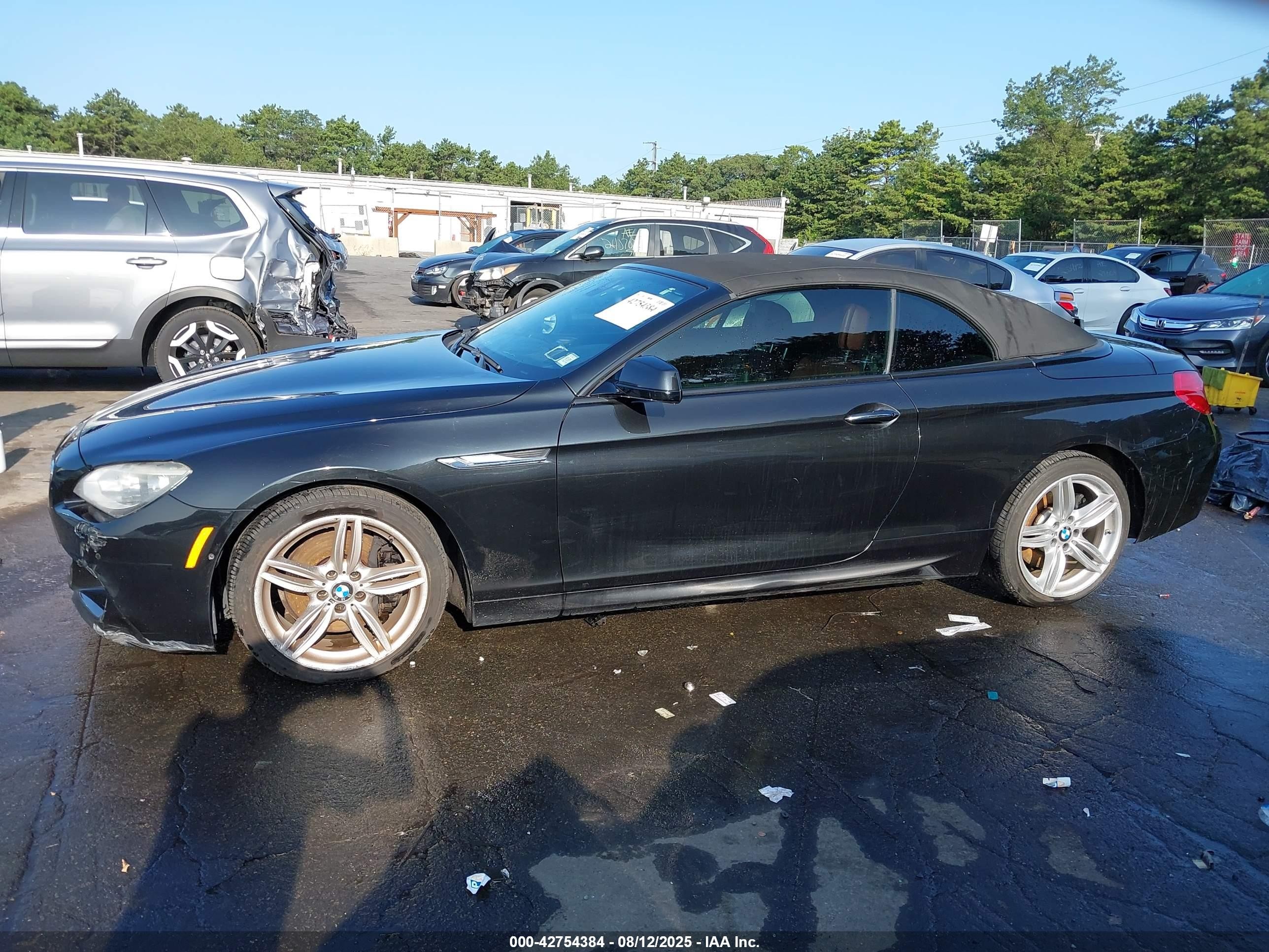 2015 Bmw 650i Xdrive Black vin: WBAYP1C52FD216944