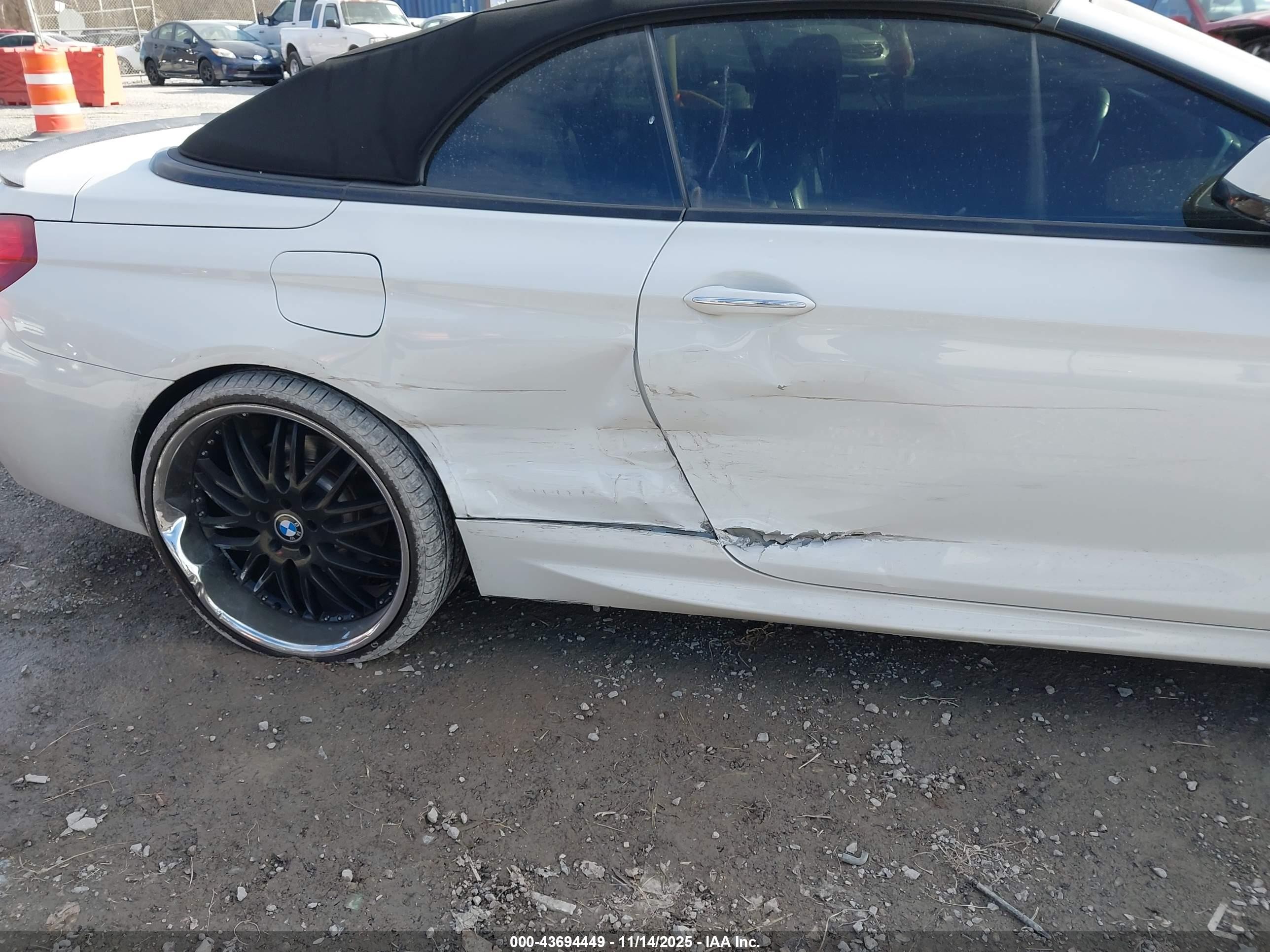 2015 Bmw 650i Xdrive White vin: WBAYP1C52FD216989