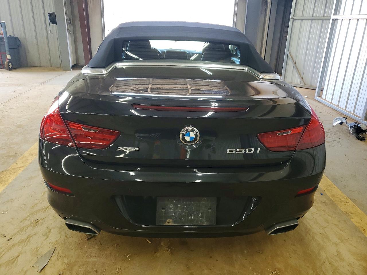 2013 Bmw 650 Xi Black vin: WBAYP1C56DDX00502