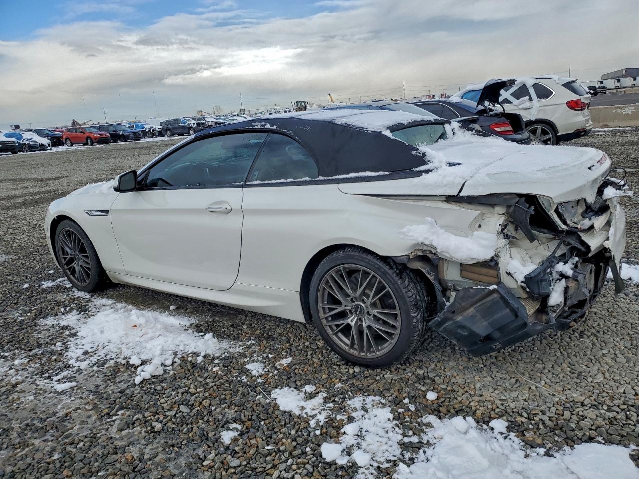 2014 Bmw 650 Xi Белый vin: WBAYP1C58ED216333