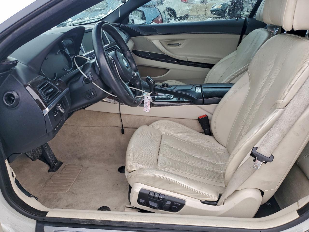 2014 Bmw 650 Xi Белый vin: WBAYP1C58ED216333