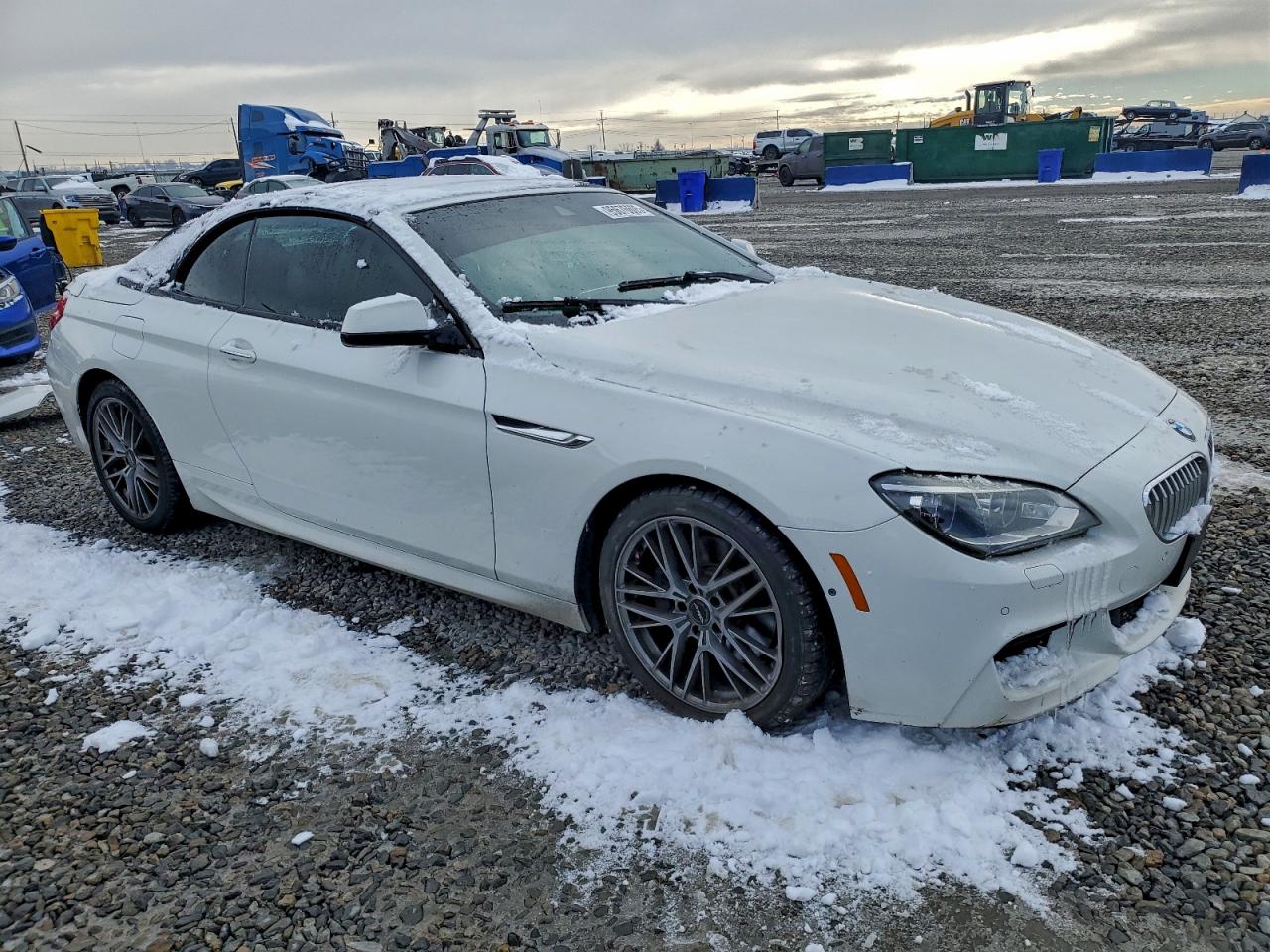 2014 Bmw 650 Xi Белый vin: WBAYP1C58ED216333