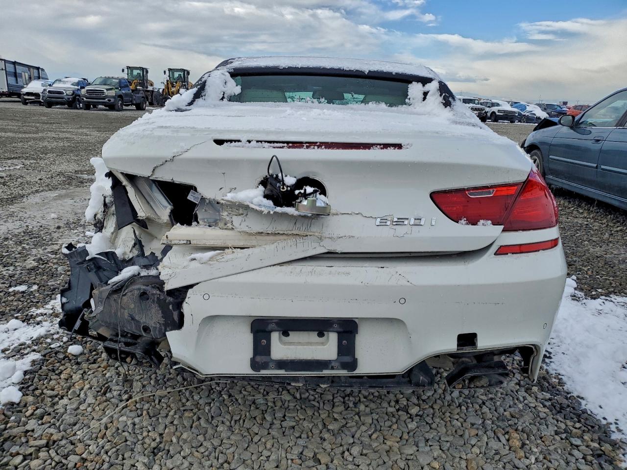 2014 Bmw 650 Xi Белый vin: WBAYP1C58ED216333
