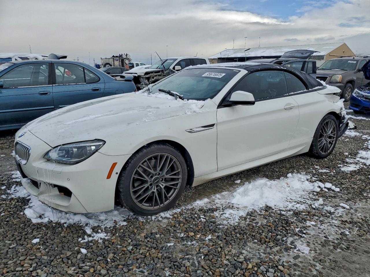 2014 Bmw 650 Xi Белый vin: WBAYP1C58ED216333