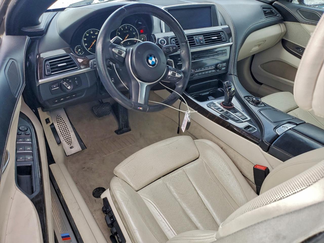 2014 Bmw 650 Xi Белый vin: WBAYP1C58ED216333