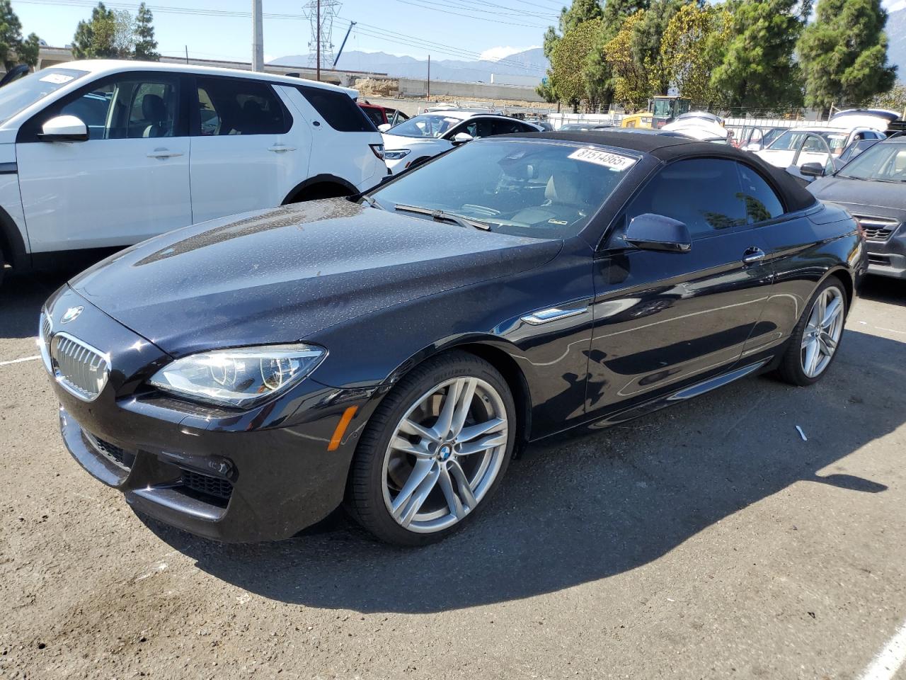 2015 Bmw 650 Xi Black vin: WBAYP1C58FD216902