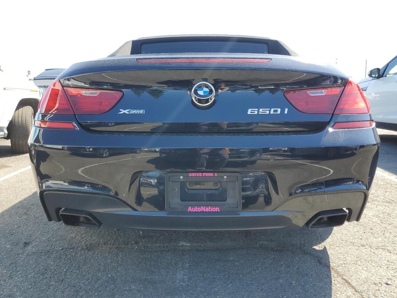 2015 Bmw 650 Xi Black vin: WBAYP1C58FD216902