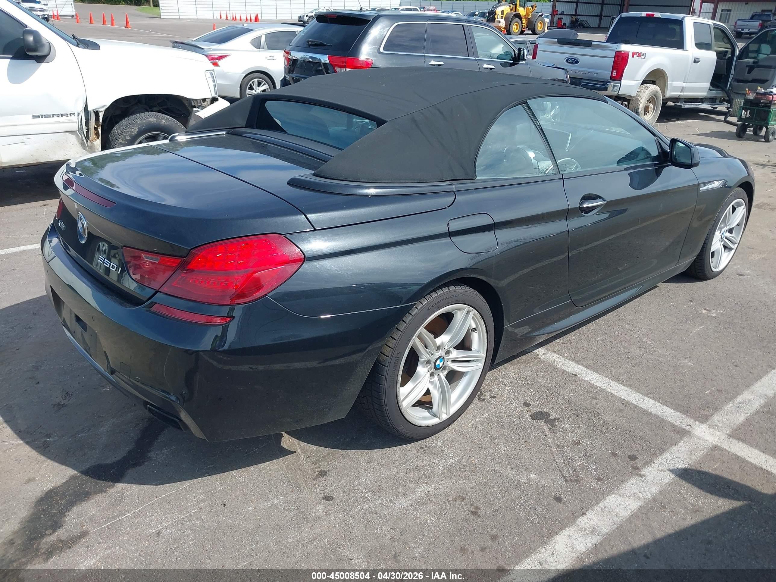 2015 Bmw 650i Xdrive Black vin: WBAYP1C5XFD216755