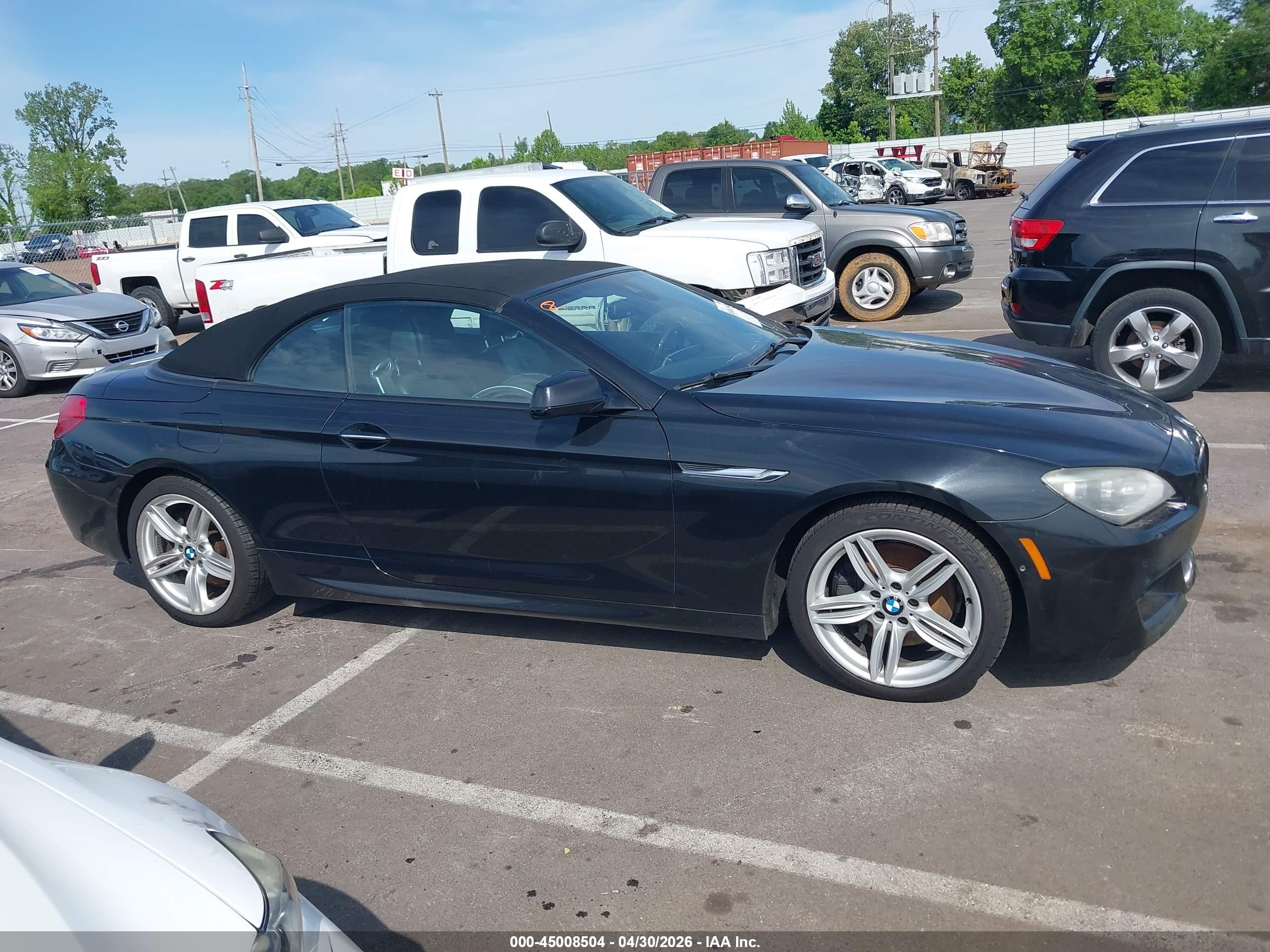 2015 Bmw 650i Xdrive Black vin: WBAYP1C5XFD216755