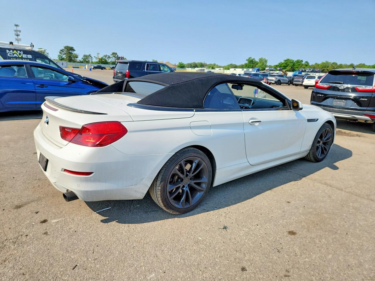2014 Bmw 640 Xi White vin: WBAYP5C56EDZ27875