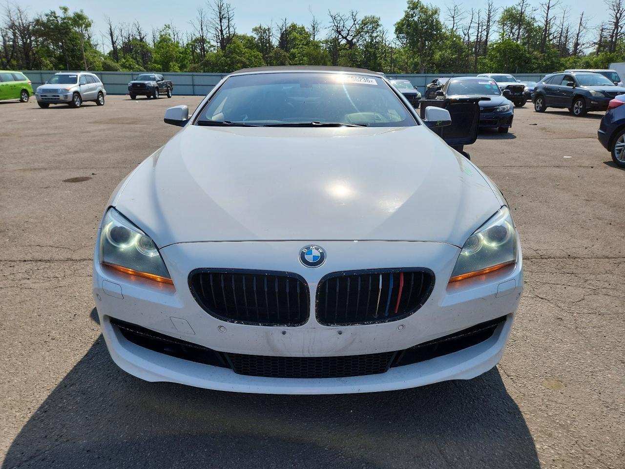 2014 Bmw 640 Xi White vin: WBAYP5C56EDZ27875