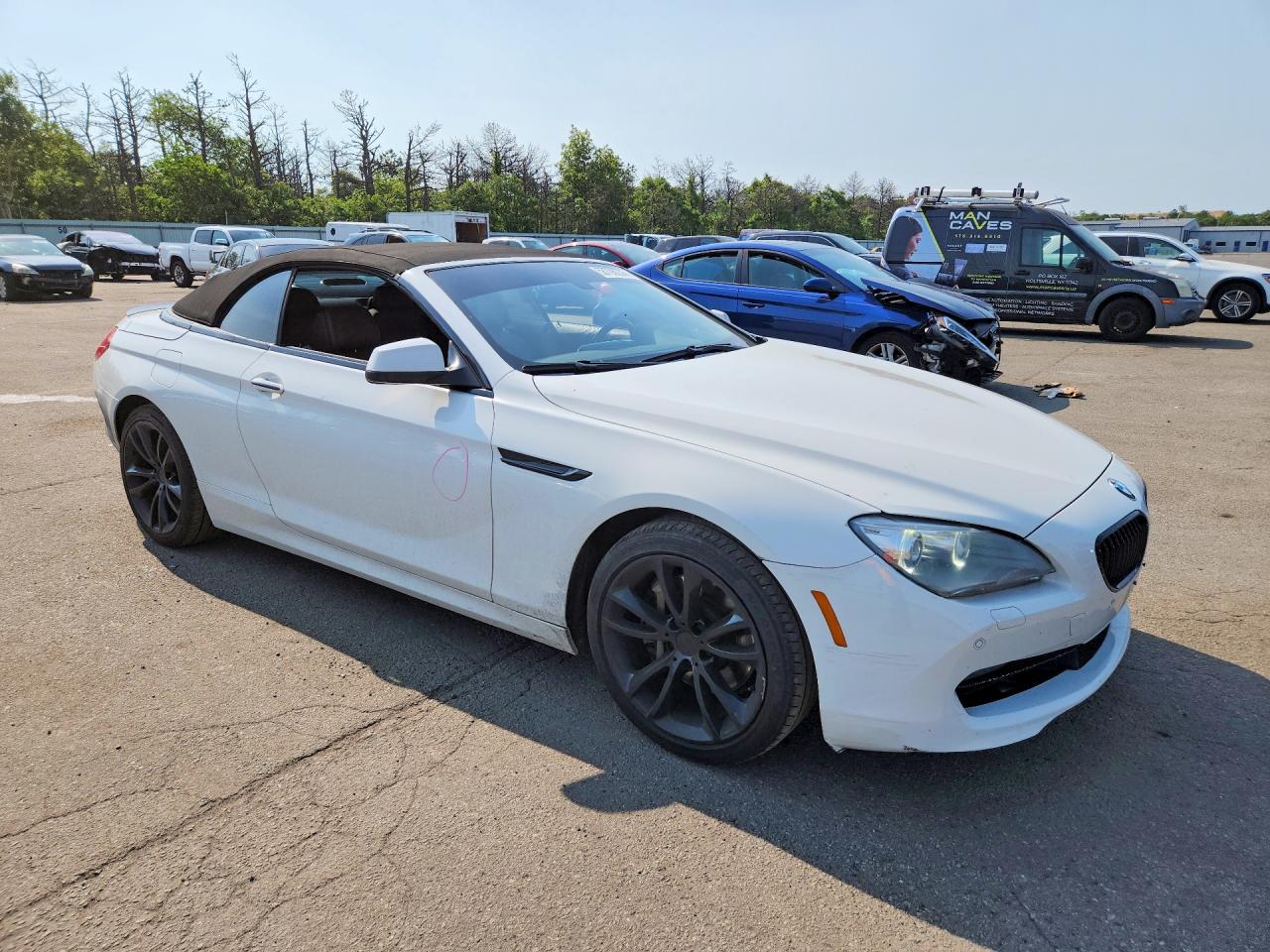 2014 Bmw 640 Xi White vin: WBAYP5C56EDZ27875