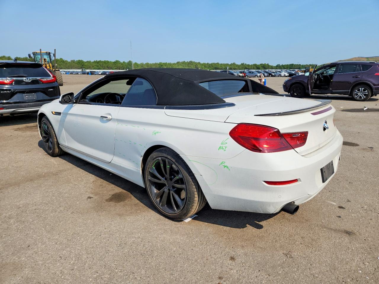 2014 Bmw 640 Xi White vin: WBAYP5C56EDZ27875