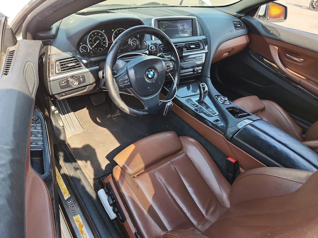 2014 Bmw 640 Xi White vin: WBAYP5C56EDZ27875