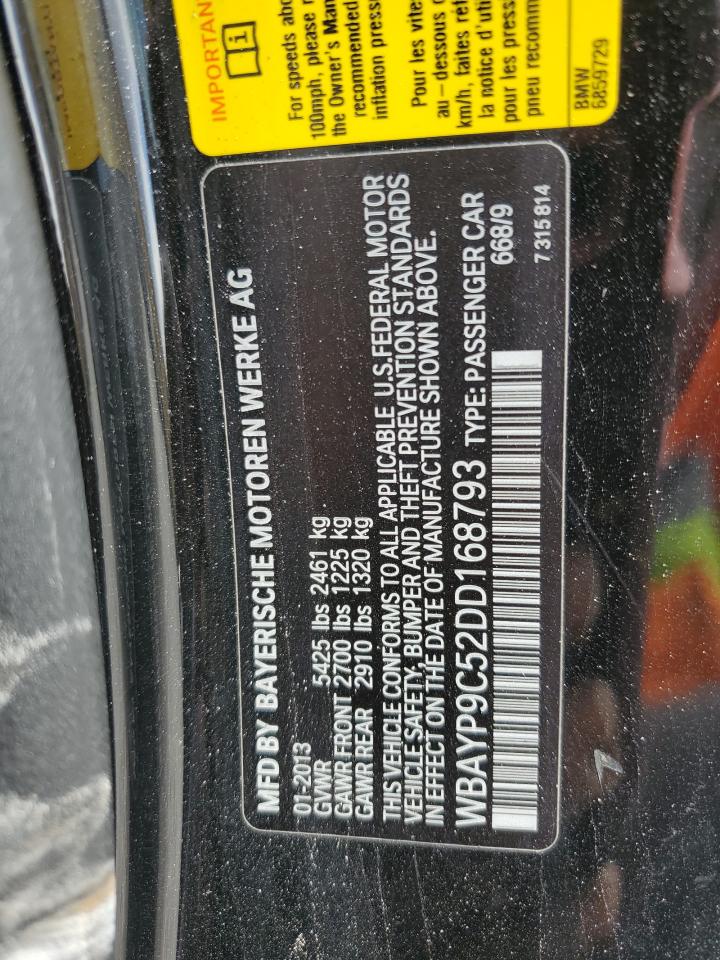 2013 Bmw 650 I Черный vin: WBAYP9C52DD168793