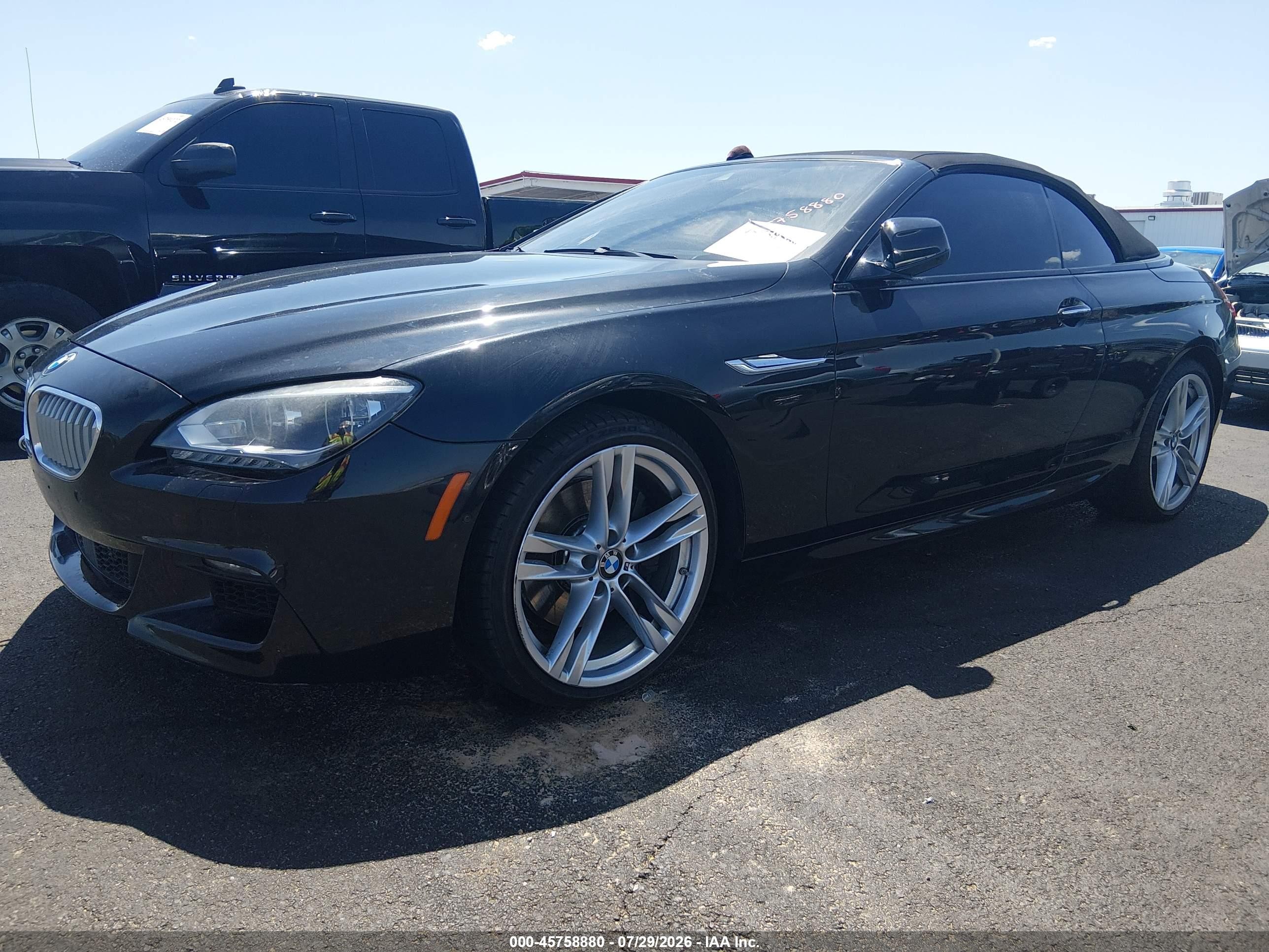 2015 Bmw 650i Черный vin: WBAYP9C55FD170086