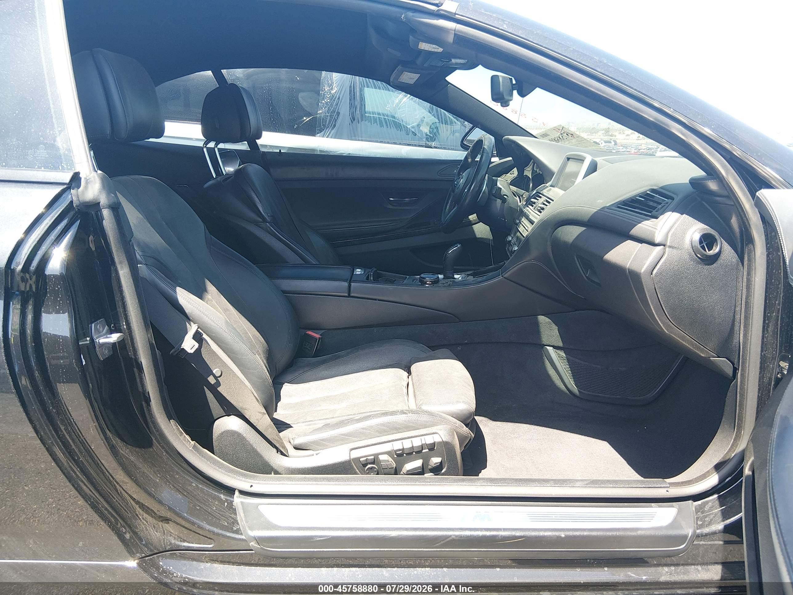 2015 Bmw 650i Черный vin: WBAYP9C55FD170086