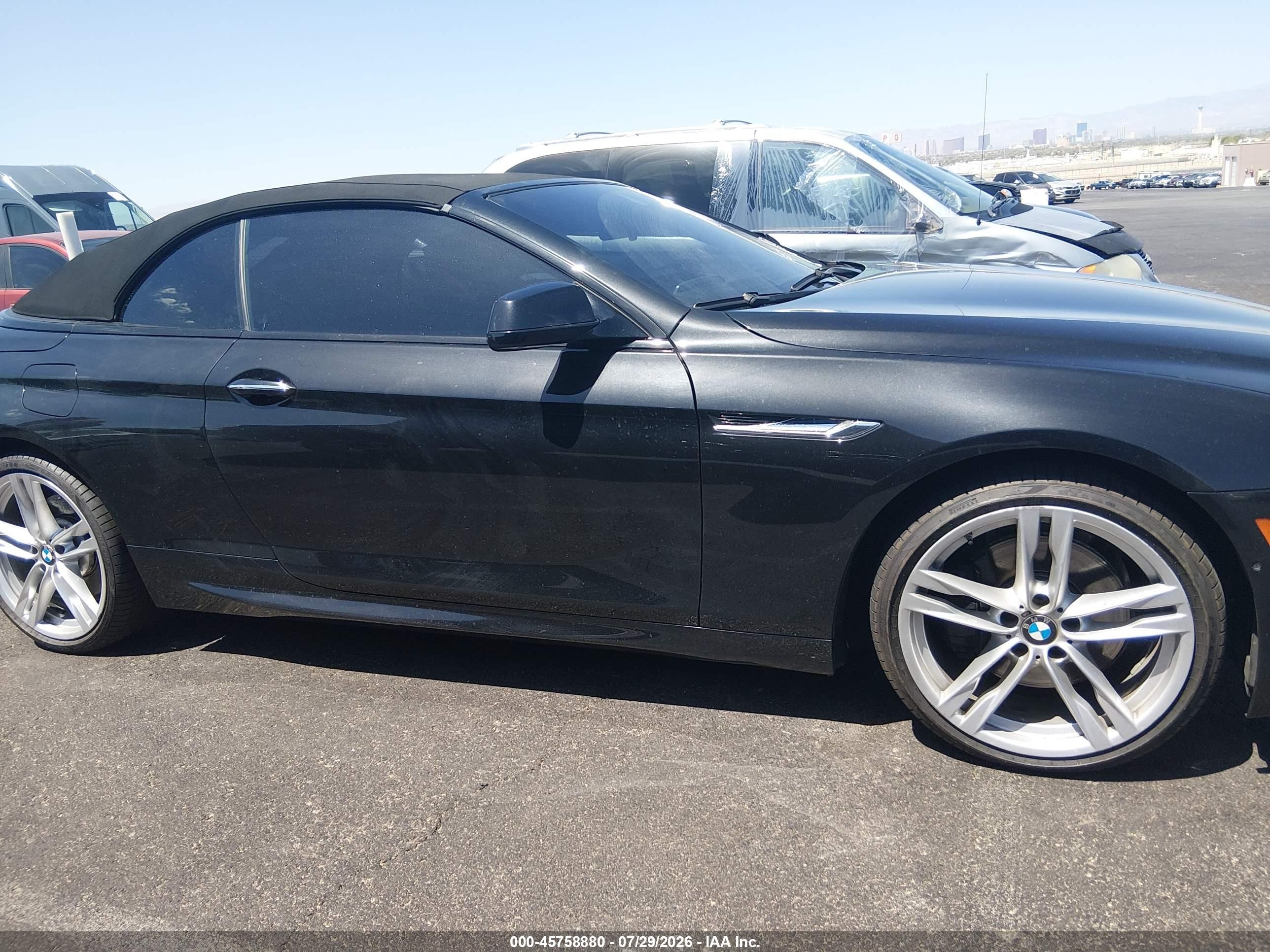 2015 Bmw 650i Черный vin: WBAYP9C55FD170086