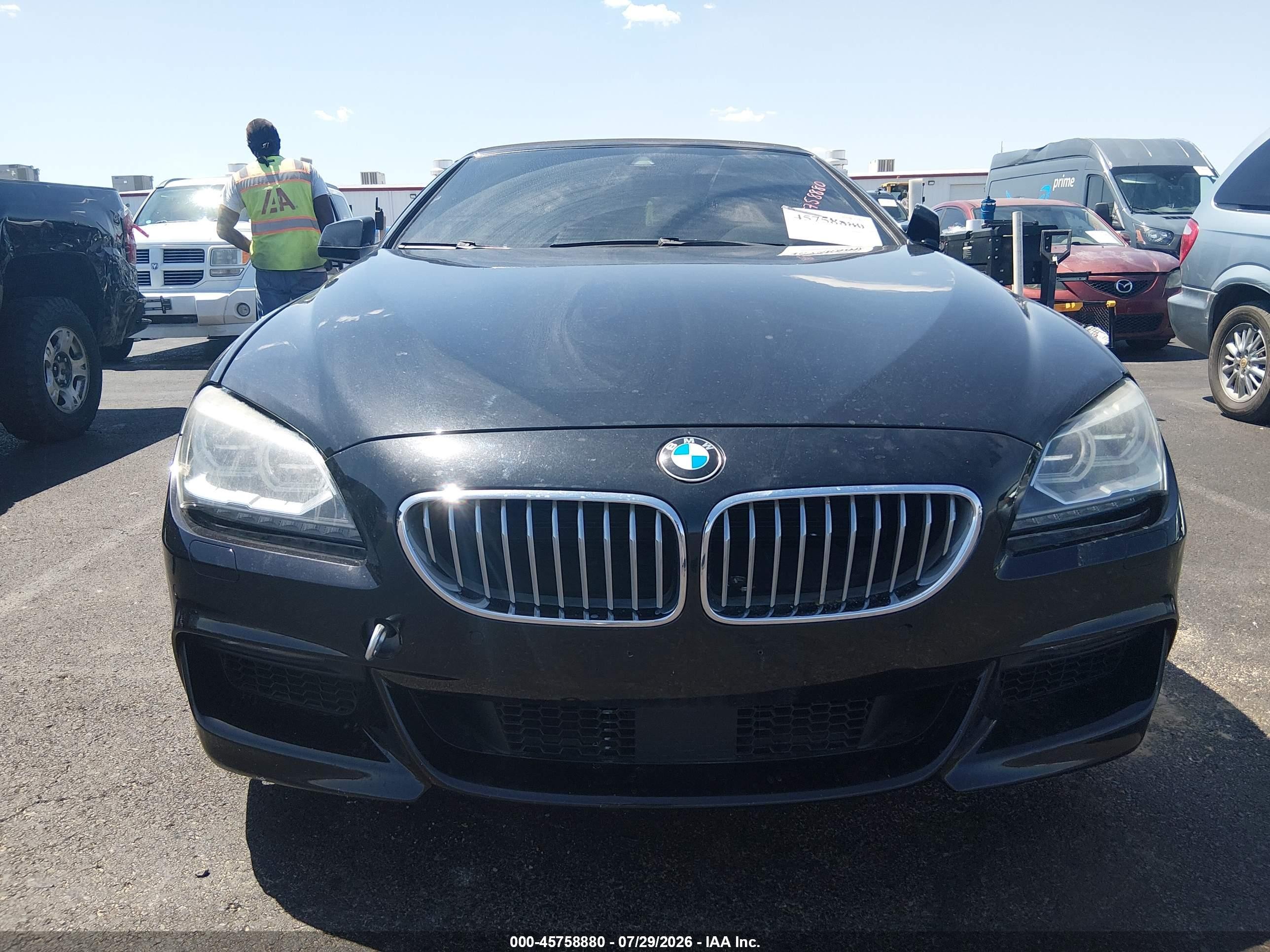 2015 Bmw 650i Черный vin: WBAYP9C55FD170086
