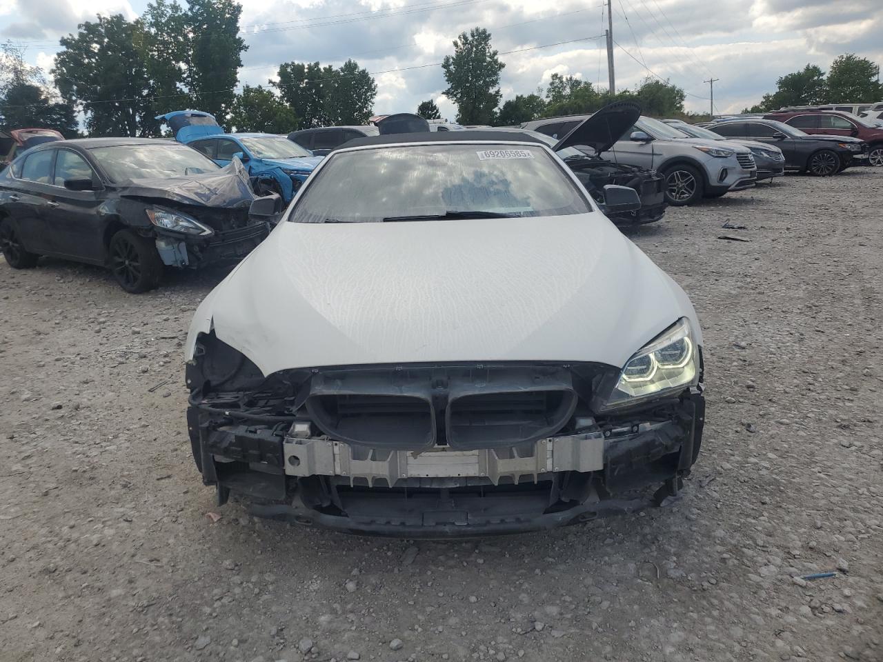 2014 Bmw 650 I White vin: WBAYP9C58ED169089