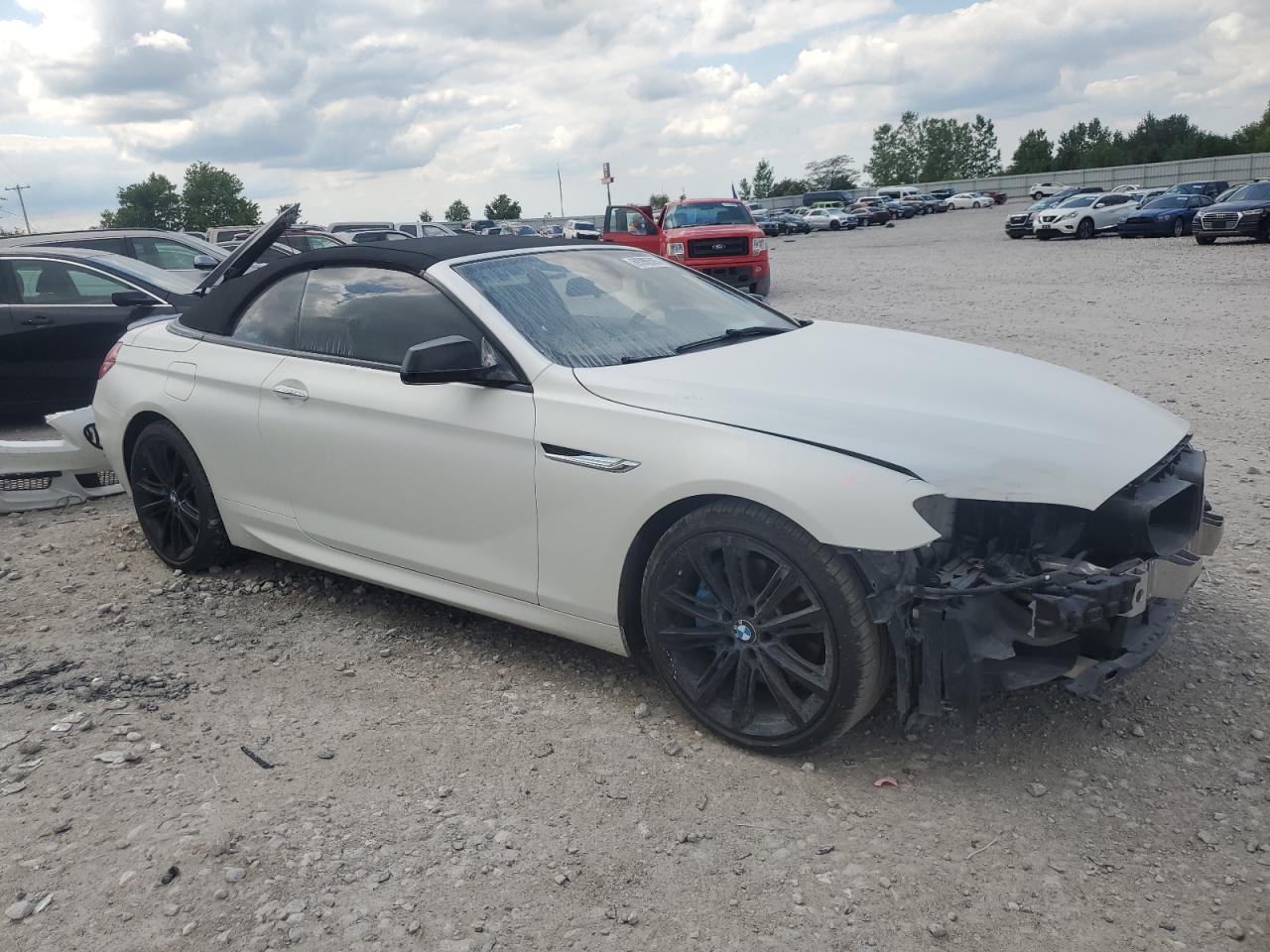 2014 Bmw 650 I White vin: WBAYP9C58ED169089