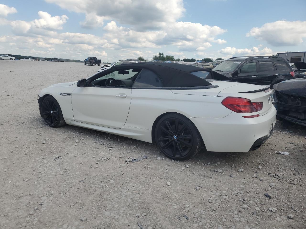 2014 Bmw 650 I White vin: WBAYP9C58ED169089