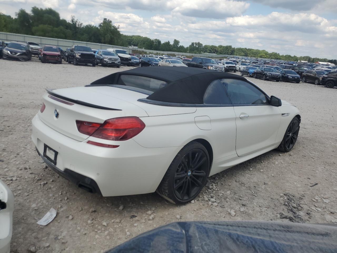 2014 Bmw 650 I White vin: WBAYP9C58ED169089