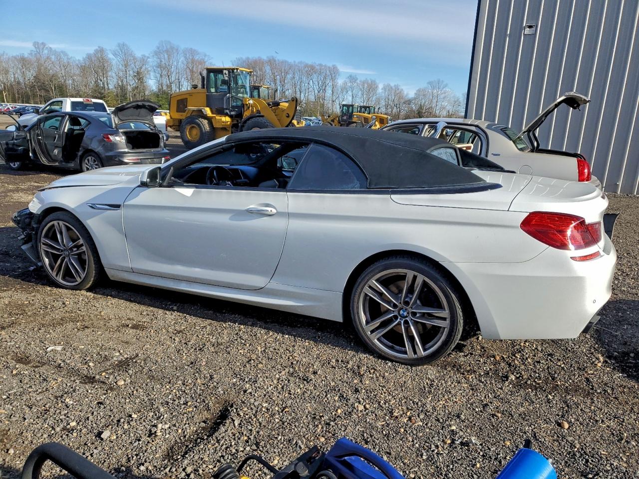 2014 Bmw 650 I White vin: WBAYP9C58ED169450