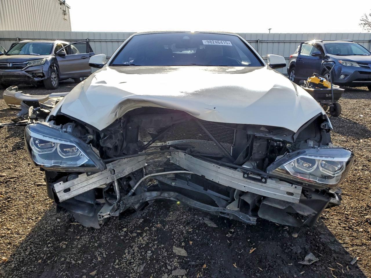 2014 Bmw 650 I White vin: WBAYP9C58ED169450