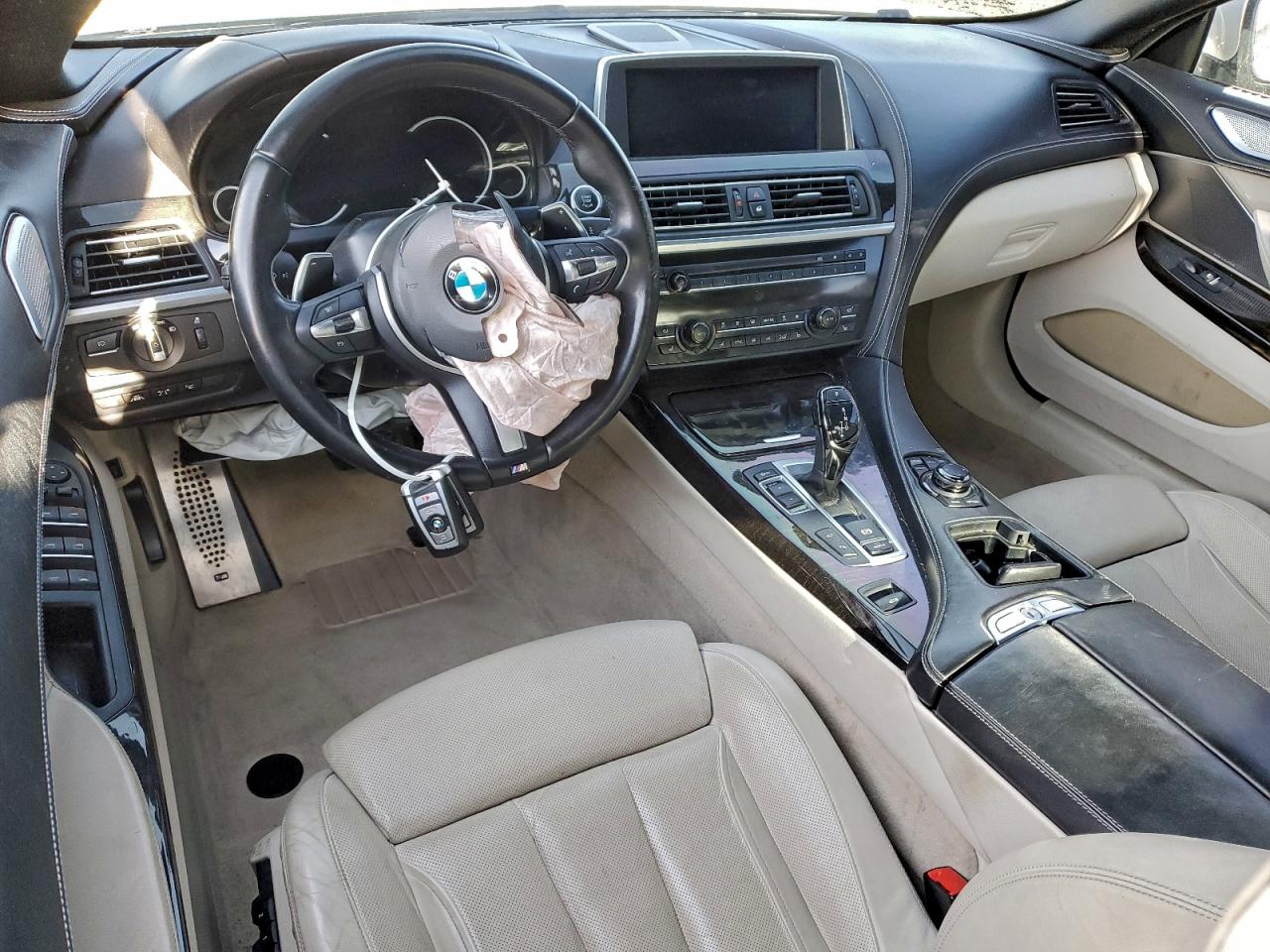 2014 Bmw 650 I White vin: WBAYP9C58ED169450