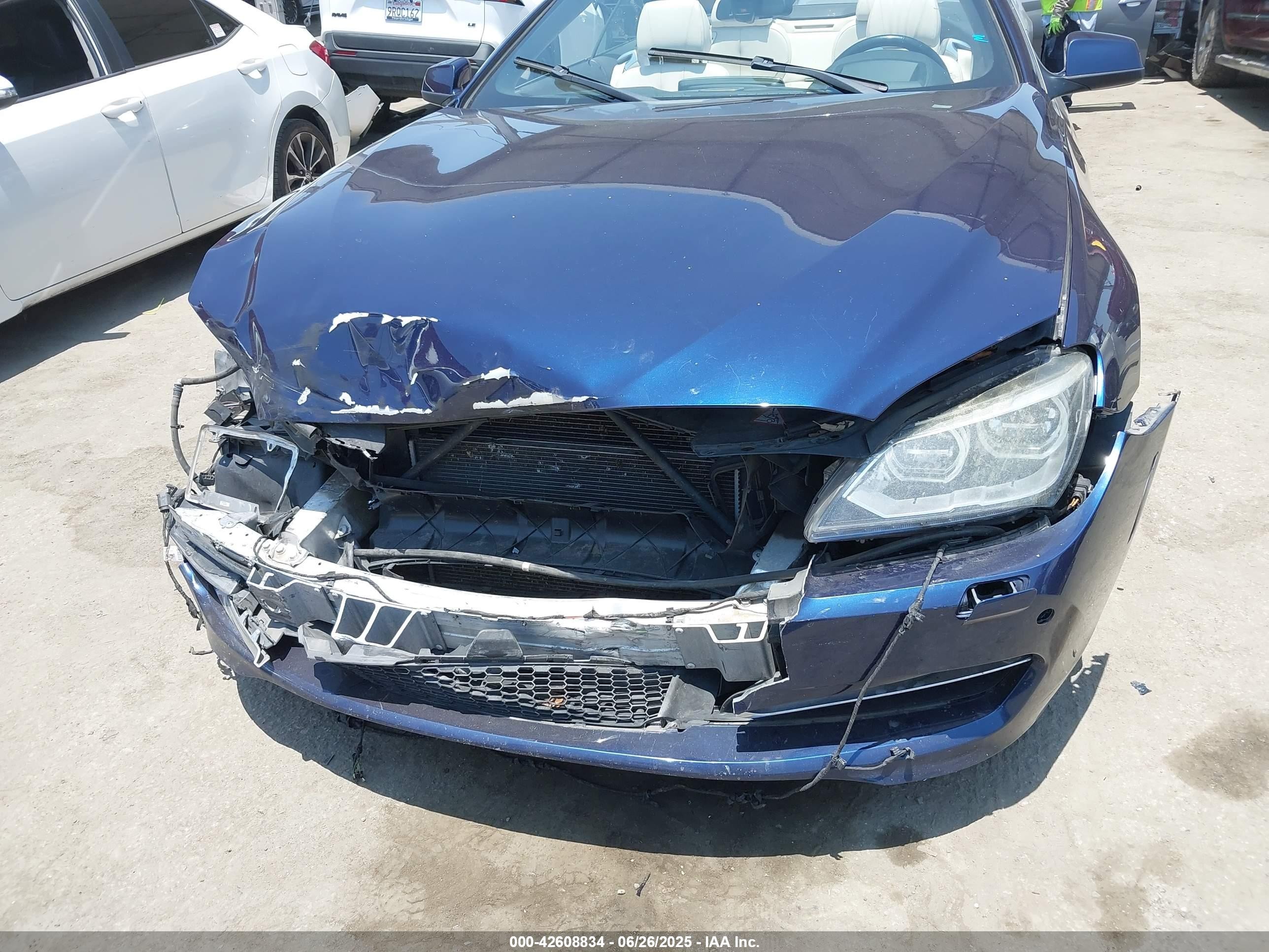 2014 Bmw 650i   Blue vin: WBAYP9C5XED169109